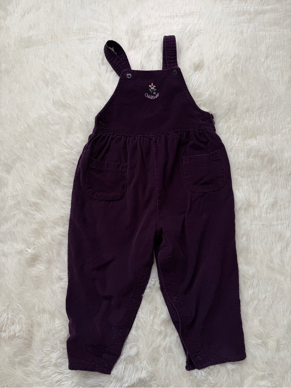 OshKosh B'gosh Plum Corduroy Overalls for Kids